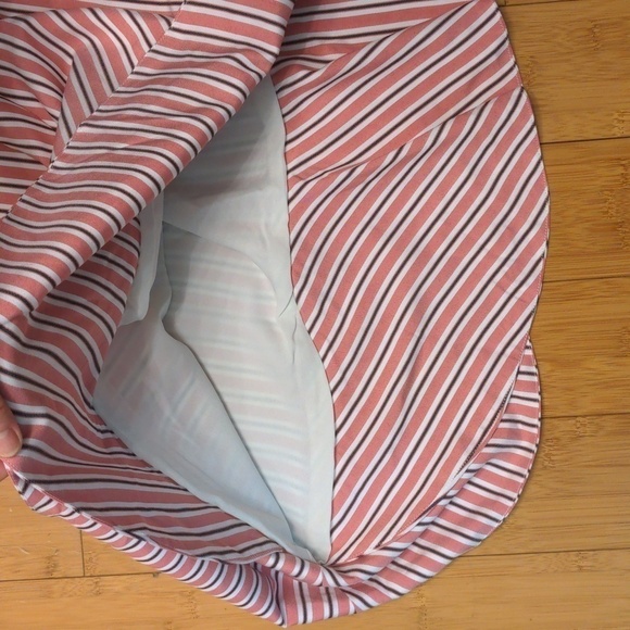 Ted Baker London Striped Layered Ruffle Midi Skirt Size 6 New - Picture 11 of 12